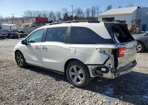 2019 Honda Odyssey Exl z USA, uszkodzony, nr VIN 5FNRL6H77KB122037